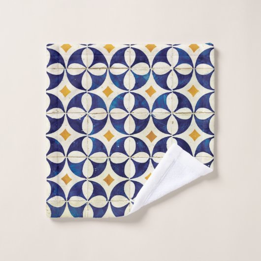 Portugees tegels - Azulejo Pattern-ontwerp Bad Handdoek (Wasdoekje)