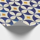 Portugees tegels - Azulejo Pattern-ontwerp Cadeaupapier (Hoek)