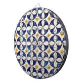 Portugees tegels - Azulejo Pattern-ontwerp Dartbord (Voorkant Rechts)