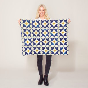 Portugees tegels - Azulejo Pattern-ontwerp Fleece Deken
