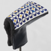 Portugees tegels - Azulejo Pattern-ontwerp Golfheadcover (3/4 voorkant)