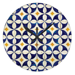 Portugees tegels - Azulejo Pattern-ontwerp Grote Klok
