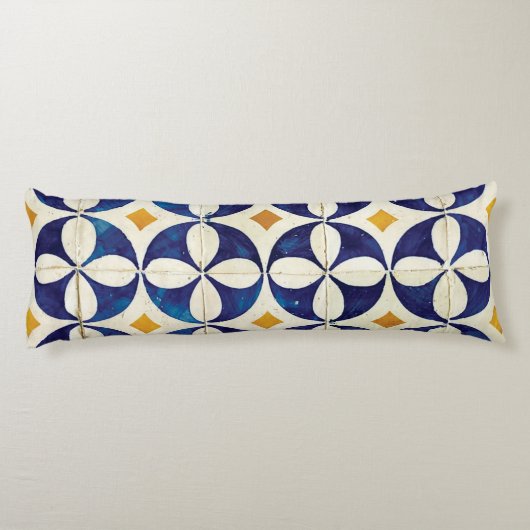 Portugees tegels - Azulejo Pattern-ontwerp Lichaamskussen (Achterkant)