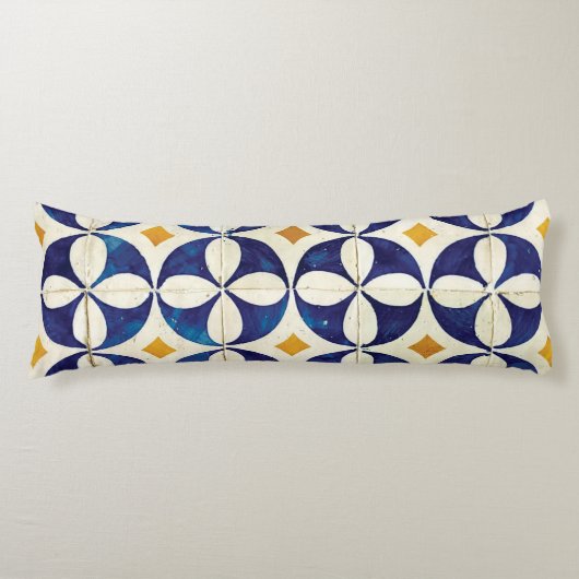 Portugees tegels - Azulejo Pattern-ontwerp Lichaamskussen (Voorkant)