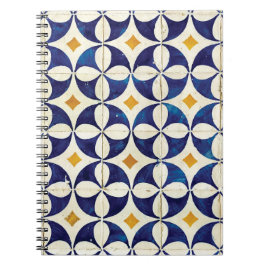 Portugees tegels - Azulejo Pattern-ontwerp Notitieboek