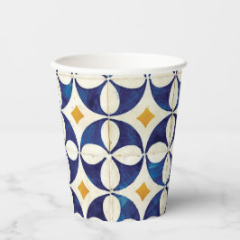 Portugees tegels - Azulejo Pattern-ontwerp Papieren Bekers