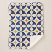 Portugees tegels - Azulejo Pattern-ontwerp Sherpa Deken (Voorkant)