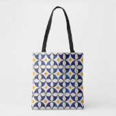 Portugees tegels - Azulejo Pattern-ontwerp Tote Bag (Voorkant)