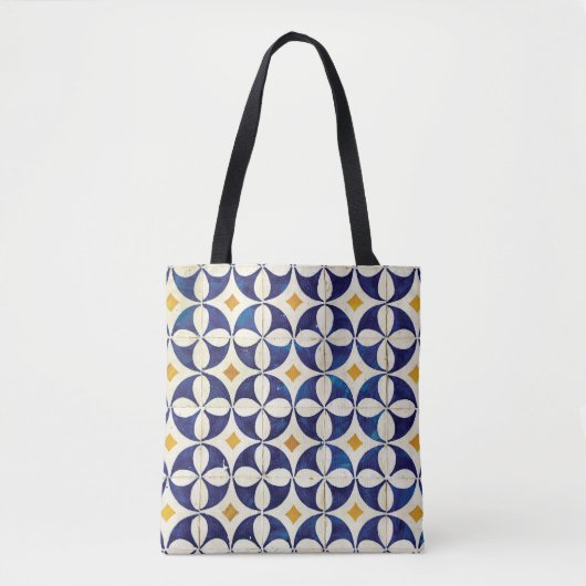 Portugees tegels - Azulejo Pattern-ontwerp Tote Bag (Voorkant)