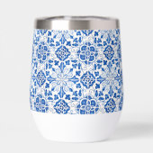 Portugees Tegels Blauw Mediterraan Vrijgezellenfee (Achterkant)