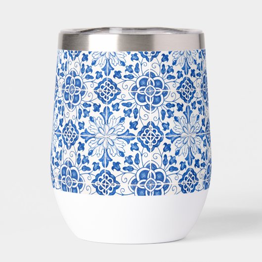 Portugees Tegels Blauw Mediterraan Vrijgezellenfee (Achterkant)