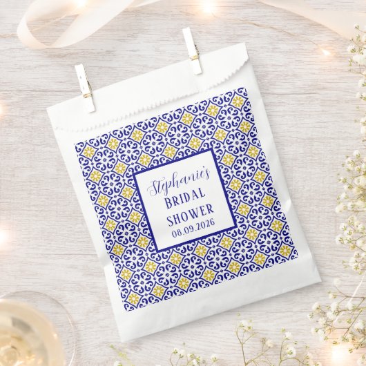 Portugees Tegels Blauw Mediterraan Vrijgezellenfee Bedankzakje (Geknipt)