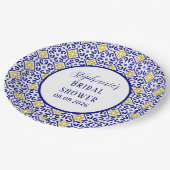 Portugees Tegels Blauw Mediterraan Vrijgezellenfee Papieren Bordje (Gekanteld)