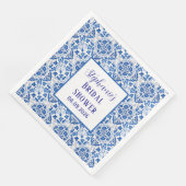 Portugees Tegels Blauw Mediterraan Vrijgezellenfee Servet (Hoek)