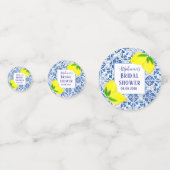 Portugees Tegels Citroen Mediterraan Vrijgezellenf Confetti (Achterkanten)