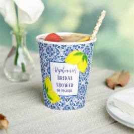 Portugees Tegels Citroen Mediterraan Vrijgezellenf Papieren Bekers