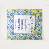 Portugees tegels Citroen Mediterraan Vrijgezellenf Wandkleed (Voorkant (horizontaal))