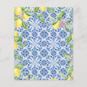 Portugees Tegels Citroenen Mediterraan Huwelijk (Achterkant)