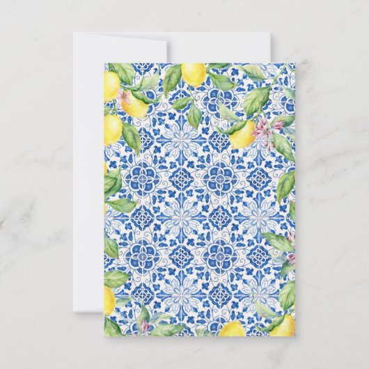 Portugees Tegels Citroenen Wit Mediterraan RSVP (Achterkant)