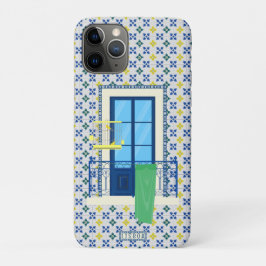 Portugees tegels en raam balkon met vogel Case-Mate iPhone case