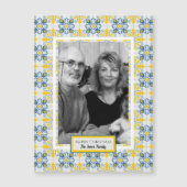 Portugees tegels familie foto lijst kerstkaart (Voorkant)