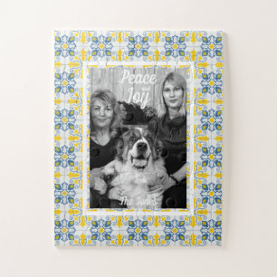 Portugees Tegels Foto lijst voor familie kerst Legpuzzel