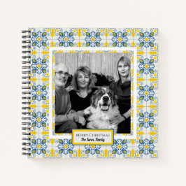 Portugees Tegels Foto lijst voor familie kerst Notitieboek