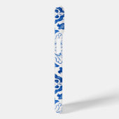 Portugees Tegels Mediterraan Blauw Bloemen Case-Mate iPhone Case (Achterkant / Rechts)