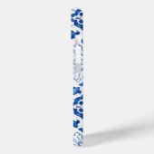 Portugees Tegels Mediterraan Blauw Bloemen Case-Mate iPhone Case (Achterkant / Links)