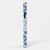 Portugees Tegels Mediterraan Blauw Bloemen Case-Mate iPhone Case (Achterkant/rechts)