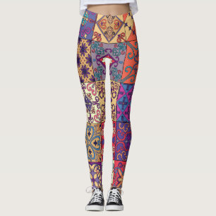 Portugees Tegels Talavera Stijl Patroon Leggings