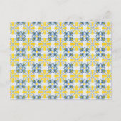 Portugees tegels Vrede en Vreugde Kerstkaart Feestdagenkaart (Achterkant)