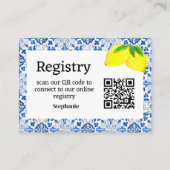 Portugees tegels Vrijgezellenfeest Registry Enclos Informatiekaartje (Voorkant)