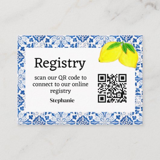 Portugees tegels Vrijgezellenfeest Registry Enclos Informatiekaartje (Voorkant)