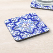 Portugees Tile Blue en White Bier Onderzetter (Linkerzijde)