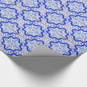 Portugees Tile Blue en White Cadeaupapier (Hoek)