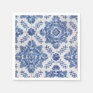  Portugees Tile Cocktail Paper Napkins Servet