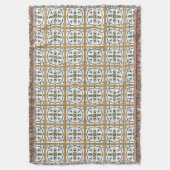 Portugees Tile Pattern - Azulejos of Portugal Deken (Voorkant Verticaal)