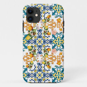 Portugees  tiles kiwi en citroenpatroon Case-Mate iPhone case