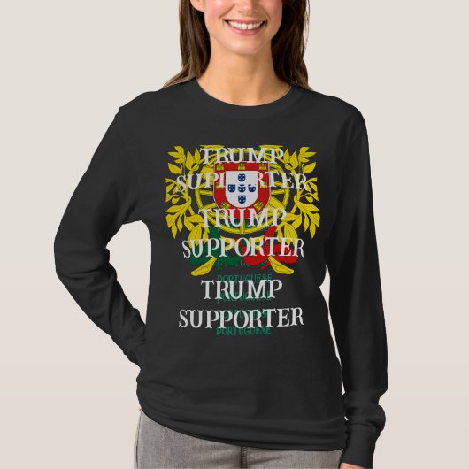 Portugees Trump-aanhanger T-shirt (Voorkant)
