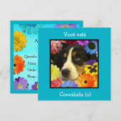 Portugees: Uitnodiging voor een verjaardag (Voorkant / Achterkant)