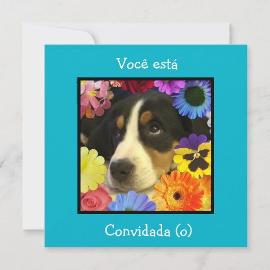 Portugees: Uitnodiging voor een verjaardag (Voorkant)