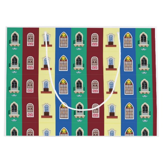 Portugees vensterthema groot cadeauzakje (Voorkant)