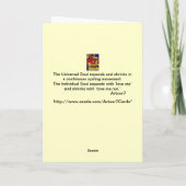 Portugees Verjaardag Roze Berg Verticale Kaart (Achterkant)