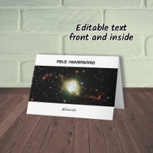 Portugees verjaardag tekst astronomie kaart