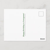 Portugees Verjaardagsliedje Briefkaart (Achterkant)