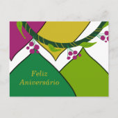 Portugees Verjaardagsliedje Briefkaart (Voorkant)