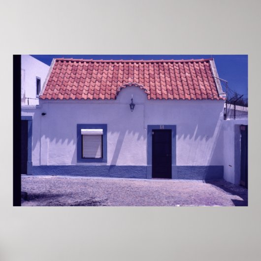 Portugees vissershuis poster (Voorkant)