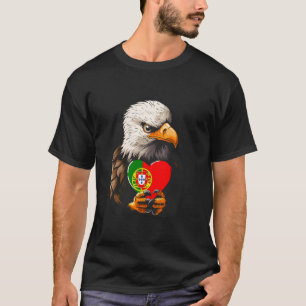 Portugees vlag adelaar hart Portugese trots Portug T-shirt