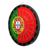 Portugees vlagdartboard en Portugal/spelboard Dartbord (Voorkant Rechts)